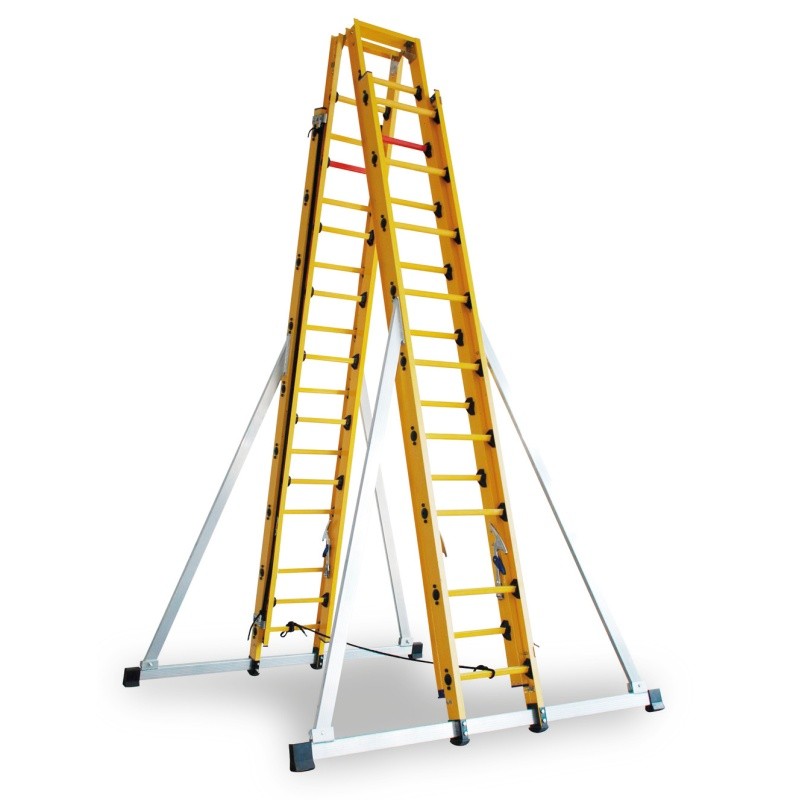 BaofuRLFE/MDSeries fiberglass insulated double-sided expansion ladder Voltage resistance220kv RLFE/MD-40F/50F/60F/70F/80F/90F/100F