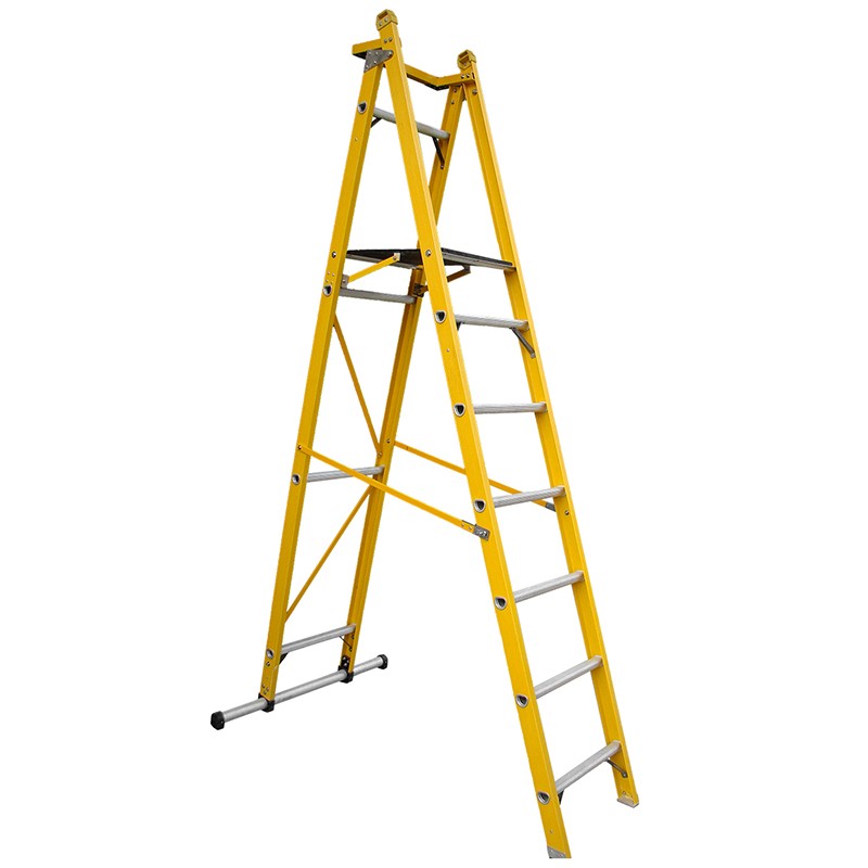 BaofuRLFP-DSeries fiberglass insulated foldable platformAType ladderRLFP-D-10/15/20/25/30