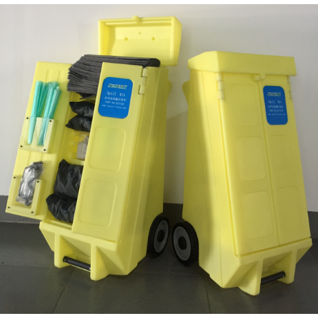 Emergency trolley for oily chemical waste liquidKIT347Universal type 120rise/set Leakage treatment trolley set