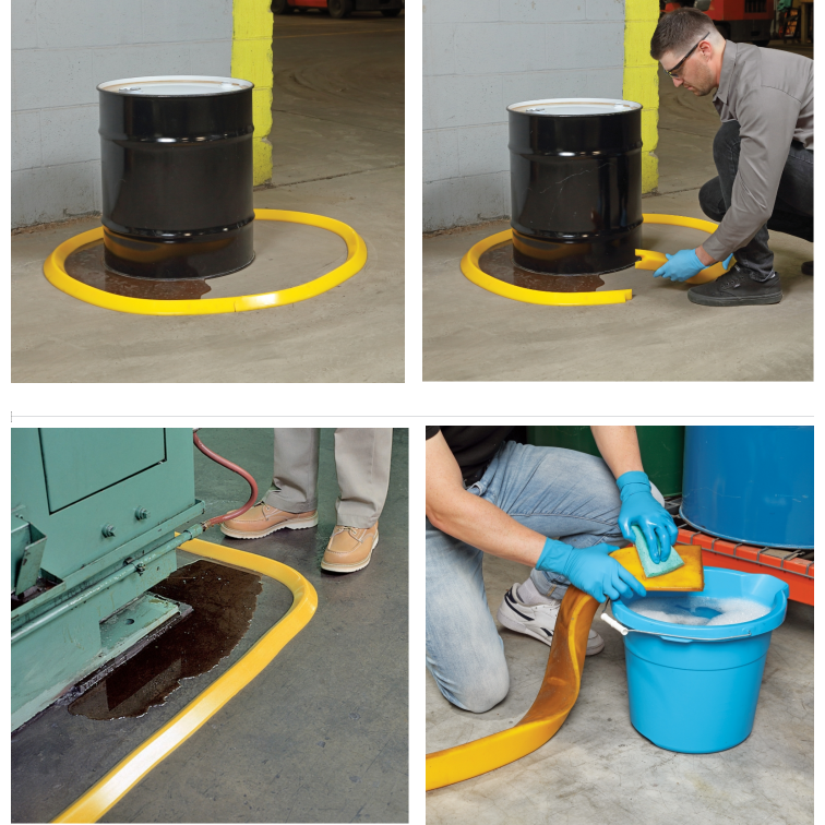 Leak proof polyurethane embankmentJSY-603andJSY-113Chemical spill prevention and containment Reusable