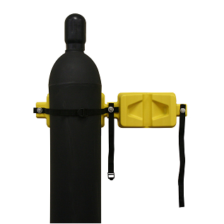 Single gas cylinder fixing plateVG-OR18yellow Plastic gas cylinder fixing seat Nylon tightening strap