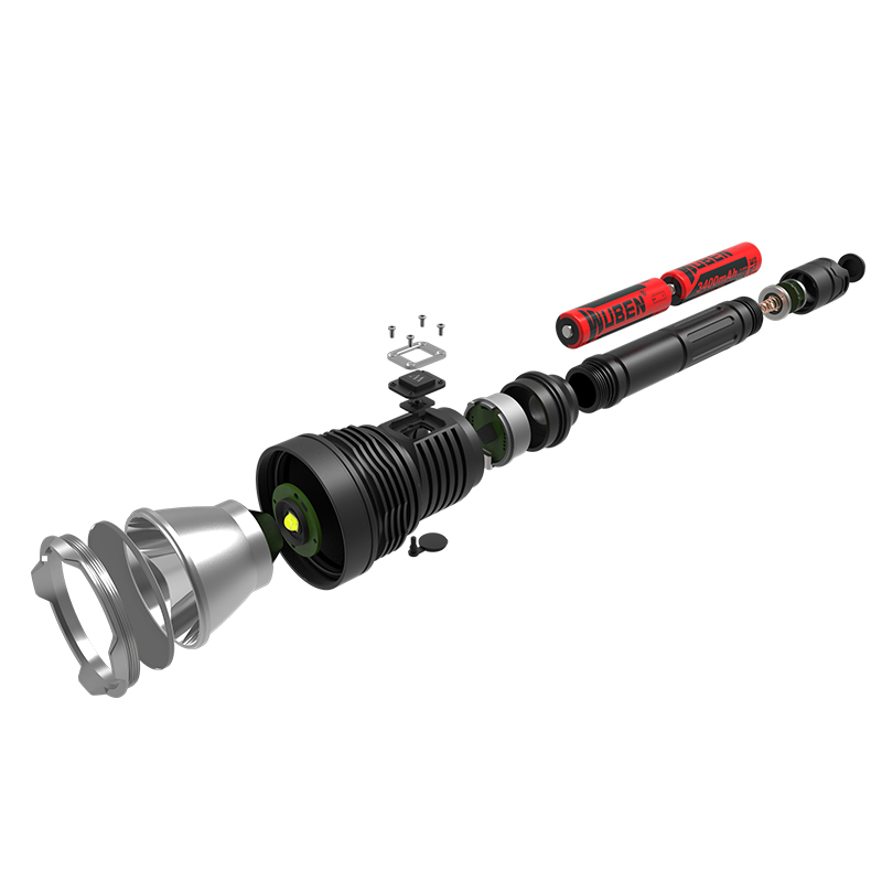 WUBENWubenT101 ProLong endurance flashlight3480Luminous, strong light, high brightness, long-range outdoor cave exploration