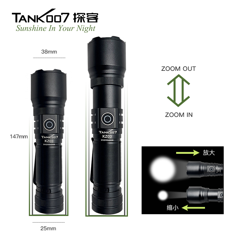 Explore customersKZ03CNOutdoor focused strong light flashlight