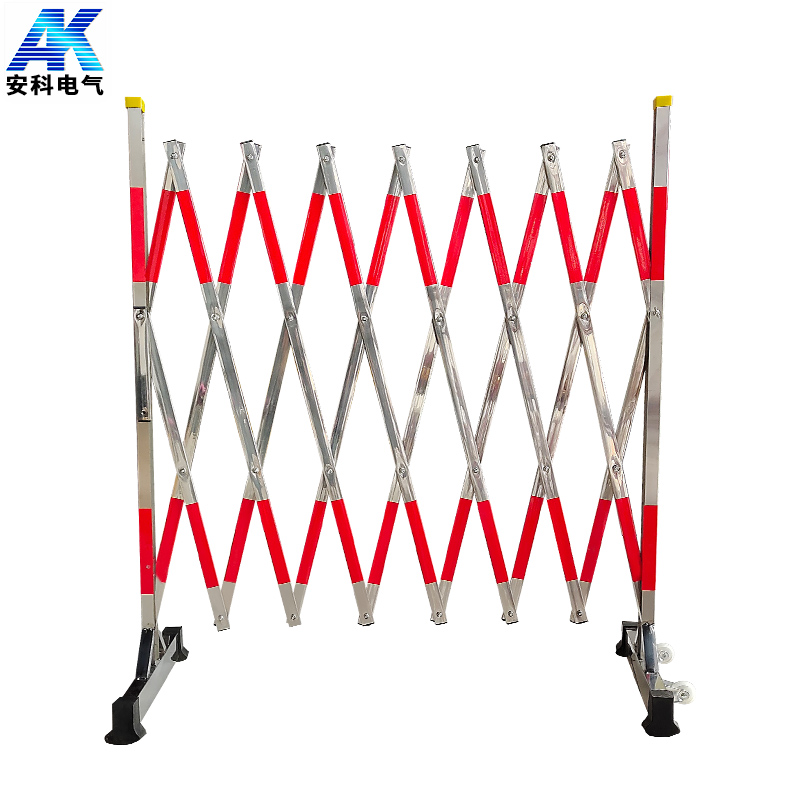 AnkeAK-GWLPStainless steel sheet telescopic isolation fence, mobile insulation protective fence1.2*1.5rice